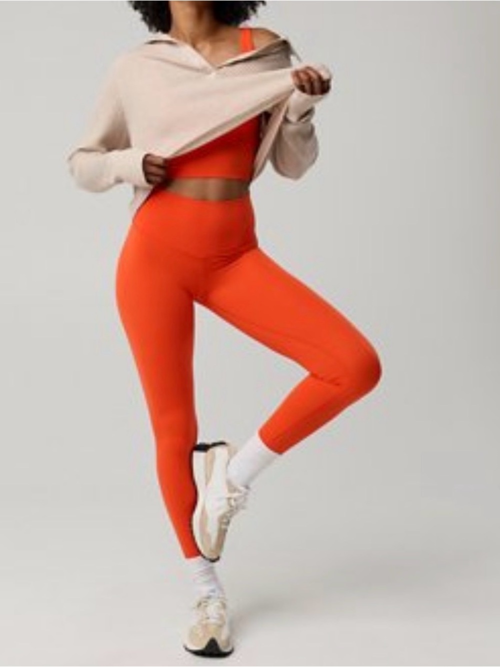 Aerie OFFLINE Real Me XTRA Orange Flare 7/8 Leggings S Long